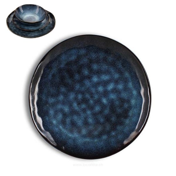 16-Assiette-en céramique marine 27cm