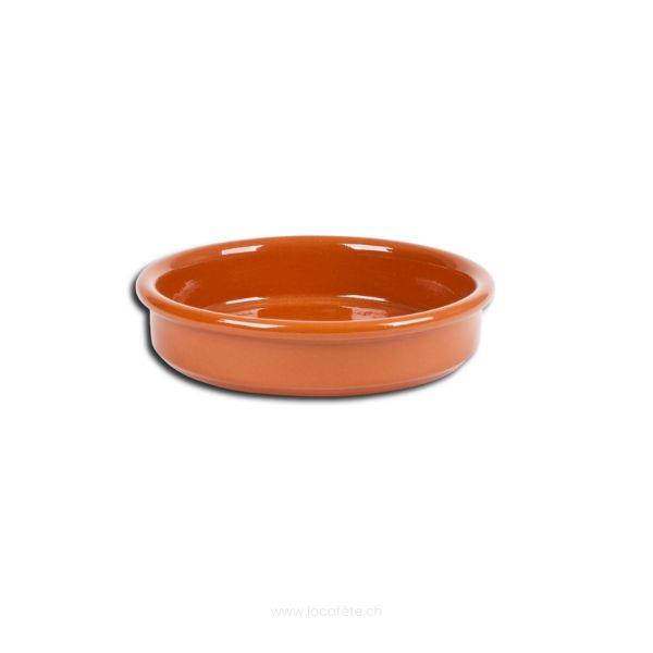 165-Coupelle-cassolette en terre cuite pour crème brûlée 8cm