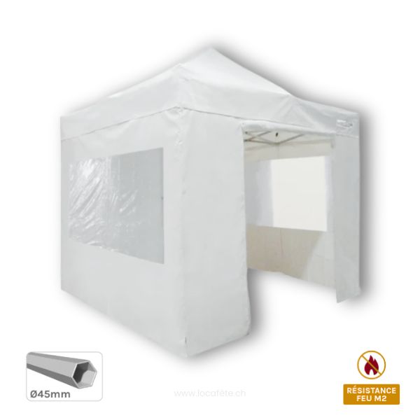 206-Tente3x3m-avec pack fenêtres et porte
