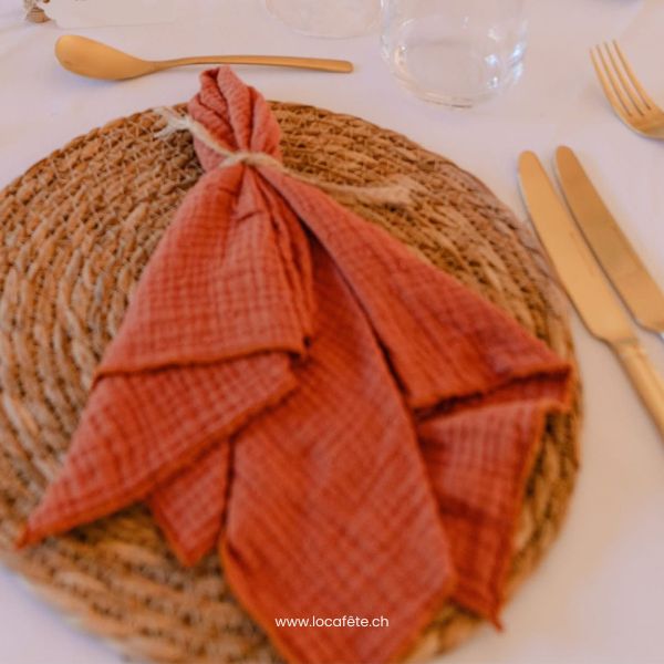 213-Serviette-terracotta en tissu