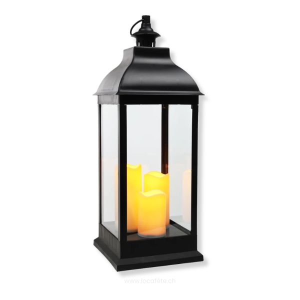 244-Lanterne-bougies led 70x24x24 cm