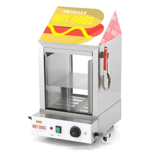 250-Appareil-à Hot Dogs - cuiseur à vapeur 